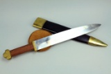 Roman Style Short Sword - Knife w/ Sheaf