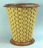 Berea College Woven - Carved Basket; Brea, Kentucky