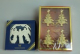 Wedgwood Christmas Ornament, Lennox Tree Napkin Rings