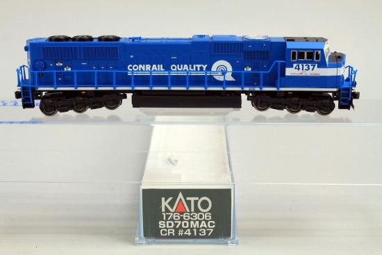 N Scale Kato Model #176-6306 Conrail CR #4137 SD70MAC Diesel Locomotive