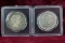 2 Barber Silver Half Dollars; 1900-P & 1907-D