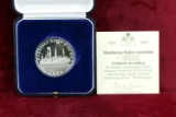 1989 Hamburgs Hafen Wird 800 Silver Coin, Germany