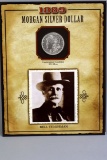 1889-P Morgan Silver Dollar, PCS Legends of West W/Stamp Bill Tilghman