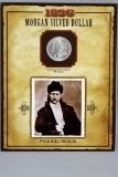 1896-P Morgan Silver Dollar, PCS Legends of West W/Stamp Wild Bill Hickok