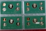 4 U.S. Mint Proof Sets; 1995, 1996, 1997, 1998