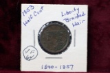 1853 U.S. Half Cent w/Braided Hair