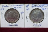 1946 Booker T Washington & 1951 Booker T Washington/George Washington Carver Half Dollars