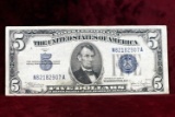 1934-C $5 U.S. Blue Seal Silver Certificate Note