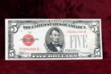 1928-C $5 U.S. Red Seal Note