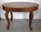 Mahogany Finished Library - Lamp Table w/ Carved Details