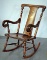 Vintage Rocking Chair - Spindle Features, Curved Arms