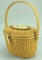 Barlow Nantucket Basket Weave Purse w/ Hummingbirds