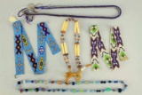 Native American  Beaded Necklaces, Beaded Straps