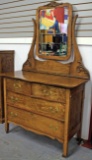 Oak Dresser w/ Mirror