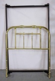 Brass Finished Head Board w/ Hollywood Bed Frame