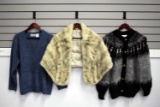 Vintage Sweaters - Fur Wrap