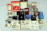 Assorted Costume Jewelry: Rings, Necklaces, Earrings