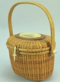 Vintage Barlow Nantucket Basket Weave Purse