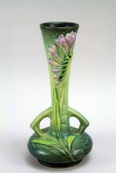 Roseville Pottery Green Freecia Bud Vase, 195-7