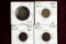 4 Better Date Indian Head Pennies; 1859,1860,1864,1865