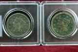 2 U.S. Large Cents, 1847 & 1848