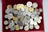 Bag of Foreign Coins + Tokens