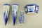 Delft Style Blue & White Porcelain Wall Sconces