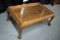 Coffee Table with Glass Top/Decorative Legs