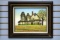 Victorian Farm House Oil Painting by H. Hargrove