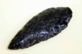 Large Obsidian Chipped Arrowhead/Scraper