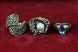 Silver Rings, Sz. 7-10