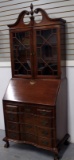 Solid Cherry Drop Front Secretary Cabinet