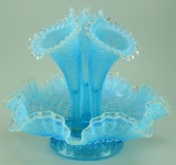 Fenton Blue Opalescent Epergne