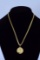 14K Gold Necklace & Zodiac Pendant, 11.8 Grams