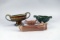 Miniature Wade England Jardinieres & Barge Posy Bowl