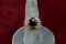 Sterling Silver Ring w/ Faceted Brown Stone, Sz. 8