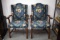 Two Upholstered Arm Chairs