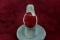 Sterling Silver Ring w/ Large Ruby Colored Stone, Sz. 8