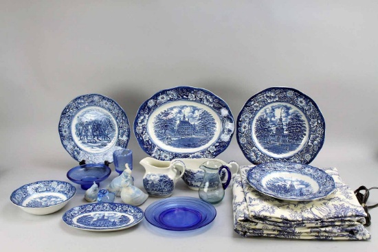 Liberty Blue Serving Platters/Pieces & More