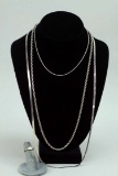 Sterling Silver Necklaces & Sterling Ring w/ Pearl