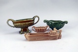 Miniature Wade England Jardinieres & Barge Posy Bowl