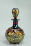 Northwood Amethyst Carnival Glass Grape & Cable Decanter - Cologne