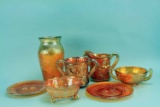 Lot Vintage Marigold Carnival Glass