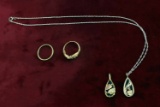 14K Gold Rings, 10K Black Hills Gold Earrings, .925 Chain