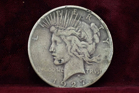 1927-S Peace Silver Dollar