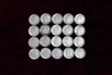 20 Roosevelt Silver Dimes, various dates/mints