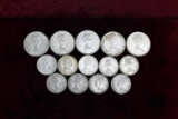 5 80% Silver Canadian 50 Cent Pieces,7-80% Silver Canadian Qtrs,2-50% Silver Canadian Qtrs