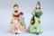 Wien Keramos- Austria: Nancy #2926 & Shirley #2925 Porcelain Figurines