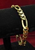 14K Gold 11mm Bracelet, 37 Grams