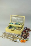 Vintage Costume Jewelry & Box